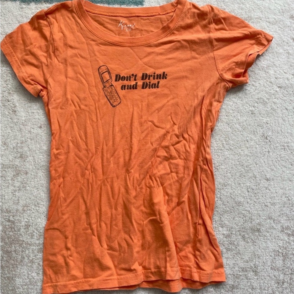 Kiss Vibrant Orange Tee